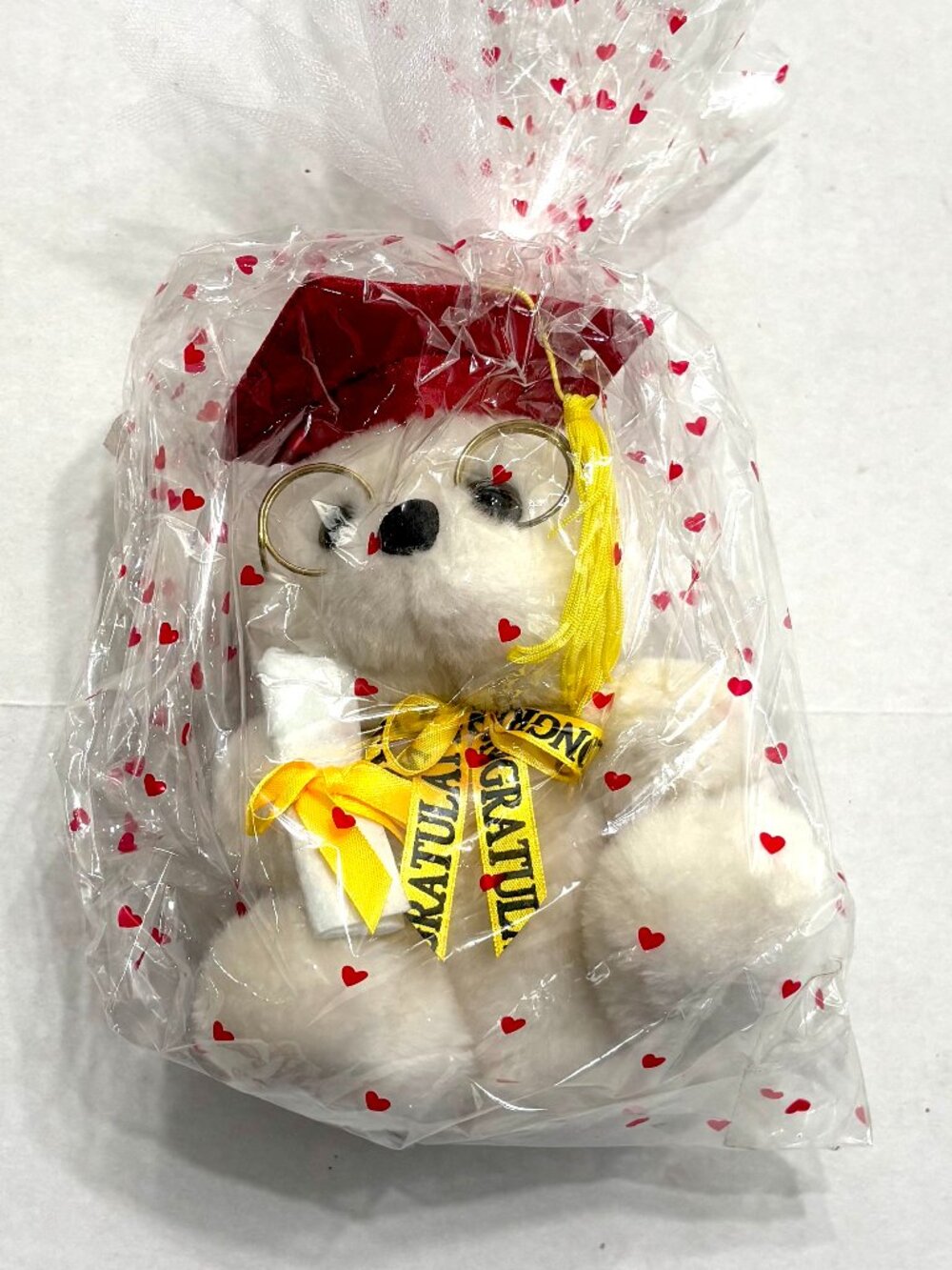 NWT Graduation White Teddy Bear Plush